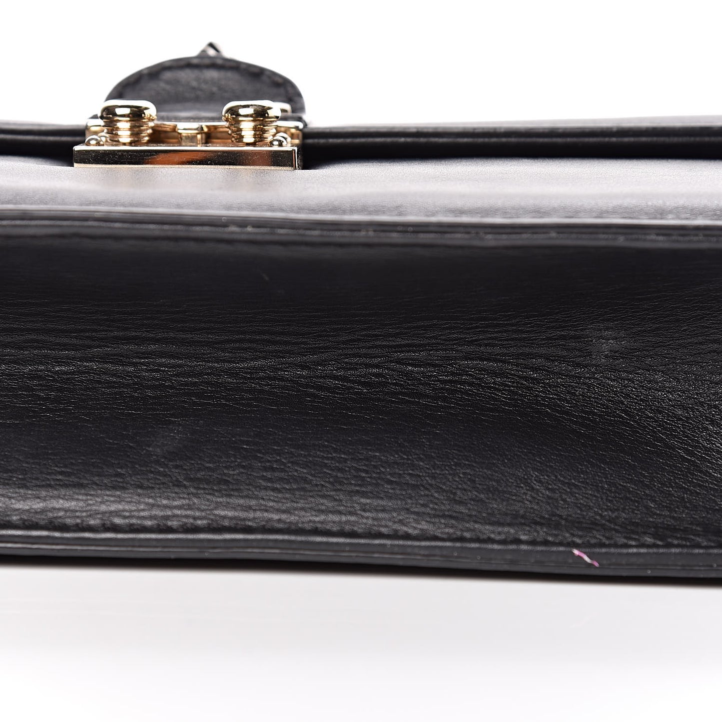 Vitello Medium Glam Lock Rockstud Flap Black