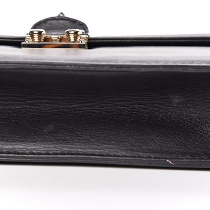 Valentino Garavani Vitello Medium Glam Lock Rockstud Flap Black 13 of 14