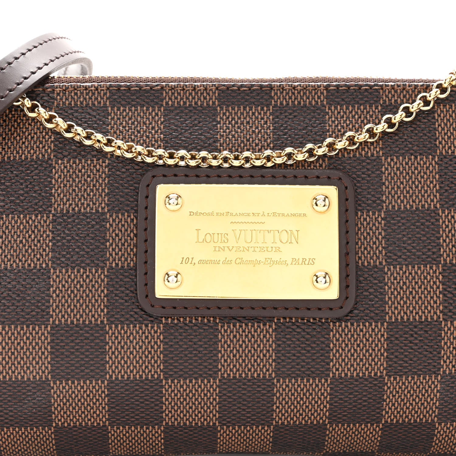 Louis Vuitton Damier Ebene Eva Clutch 8 of 11