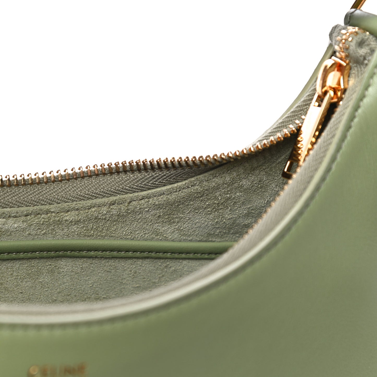 Smooth Calfskin Ava Shoulder Bag Sage