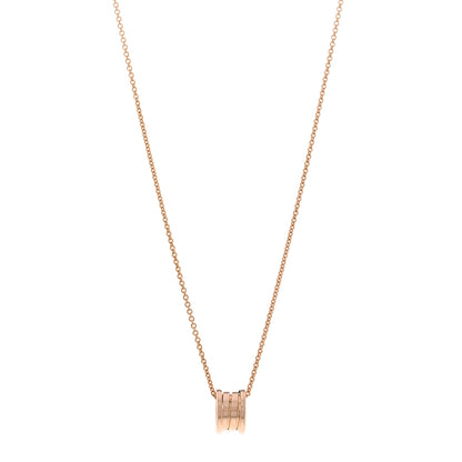 Bulgari 18K Rose Gold B.Zero1 Pendant Necklace 1 of 5