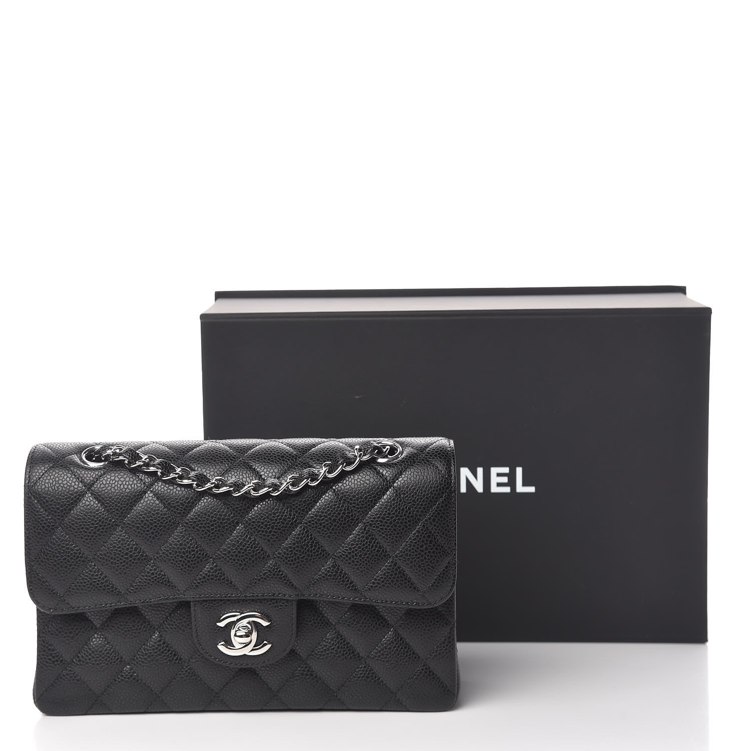 Chanel Caviar Quilted Small Double Flap Black 11 of 11