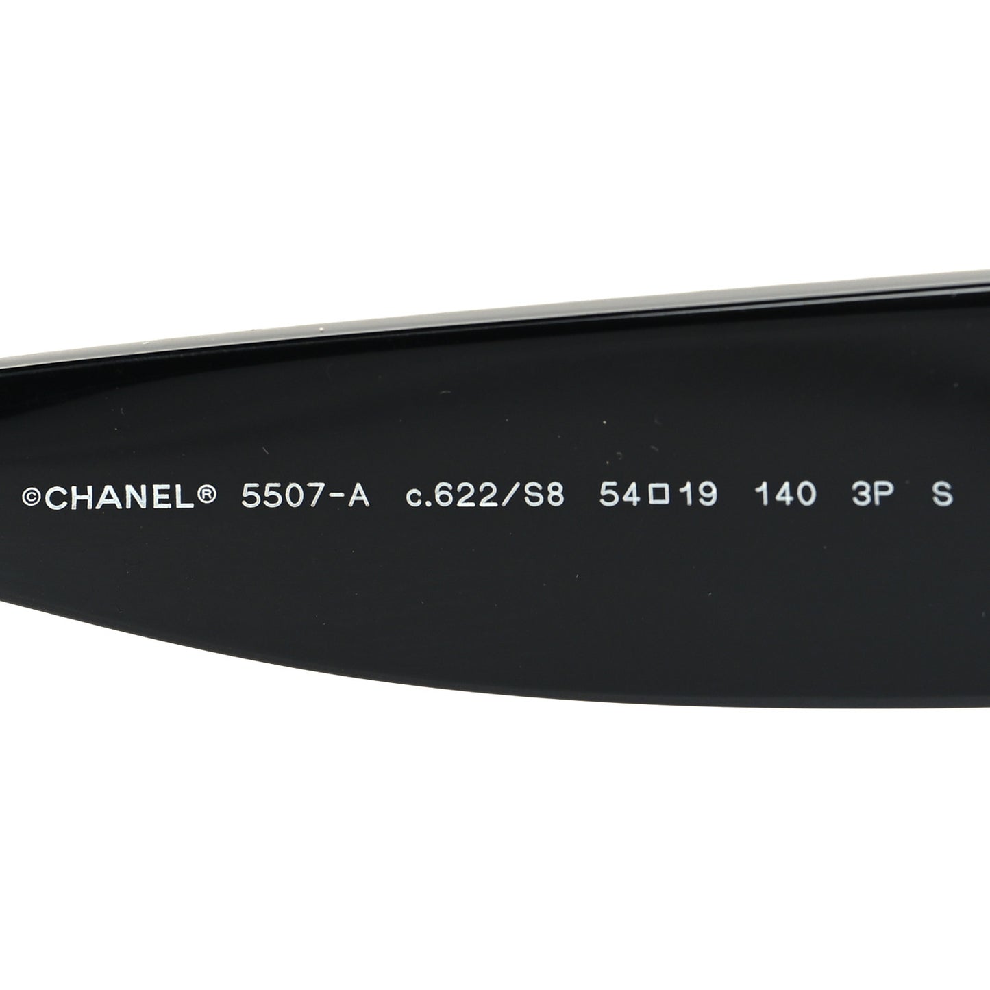Acetate Rectangle Sunglasses 5507-A Black