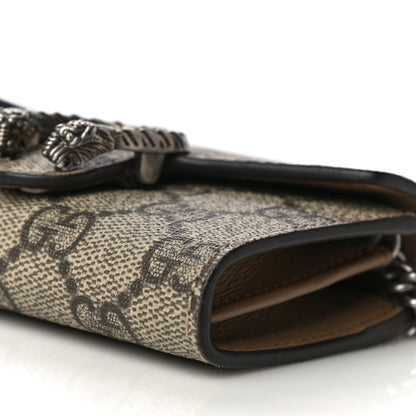 Gucci GG Supreme Monogram Dionysus Coin Purse Taupe 9 of 10