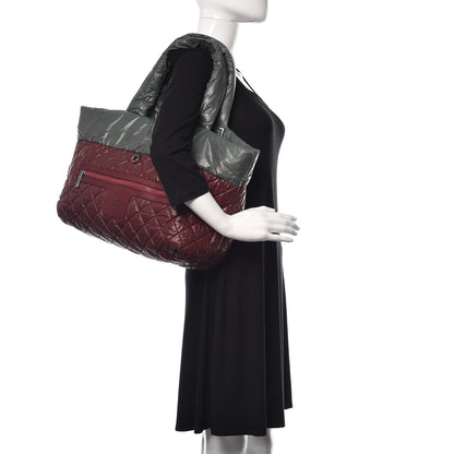 Chanel Nylon Quilted Medium Coco Cocoon Reversible Tote Grey 3 of 20