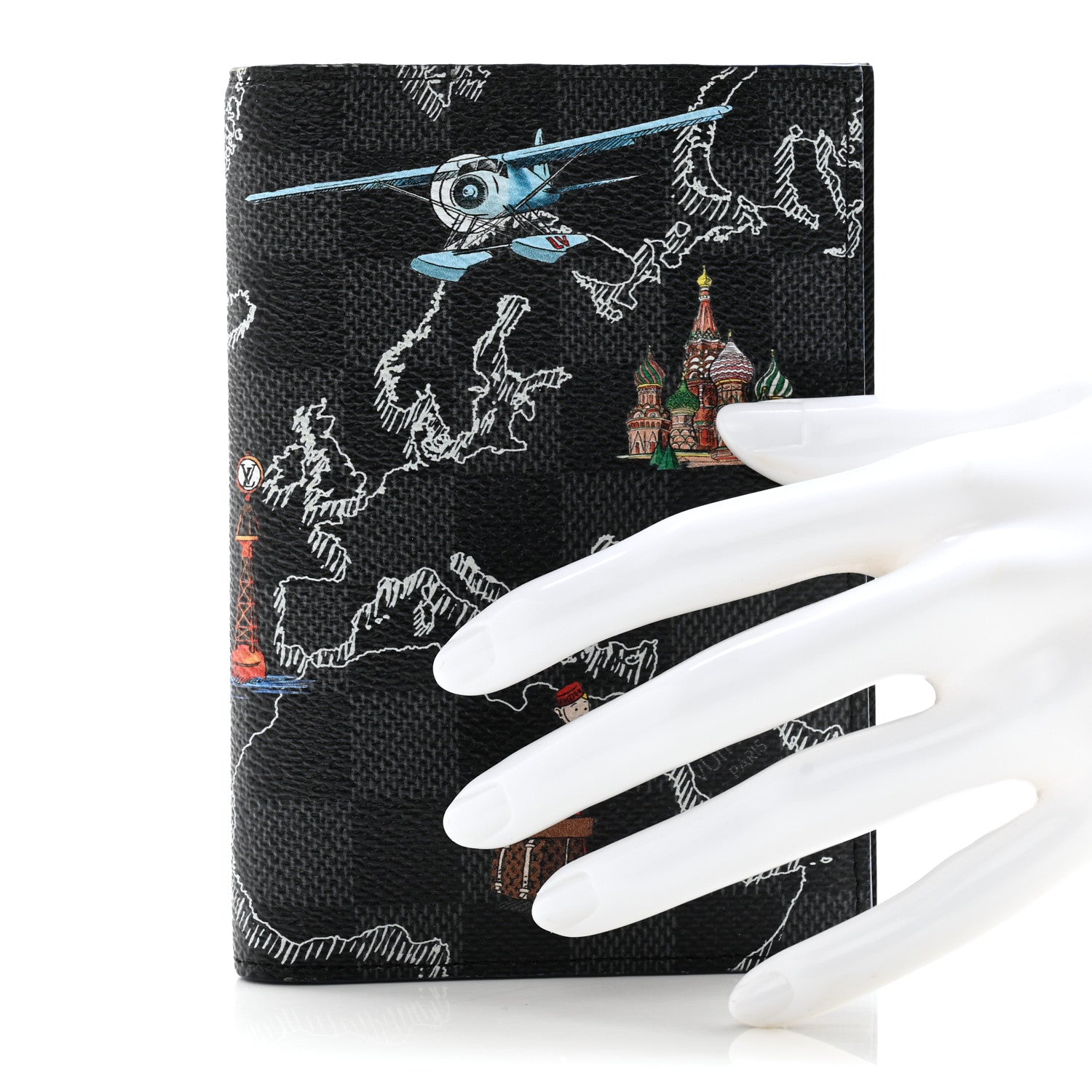 Louis Vuitton Damier Graphite Map Passport Cover 2 of 8