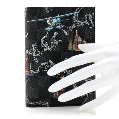 Louis Vuitton Damier Graphite Map Passport Cover 2 of 8