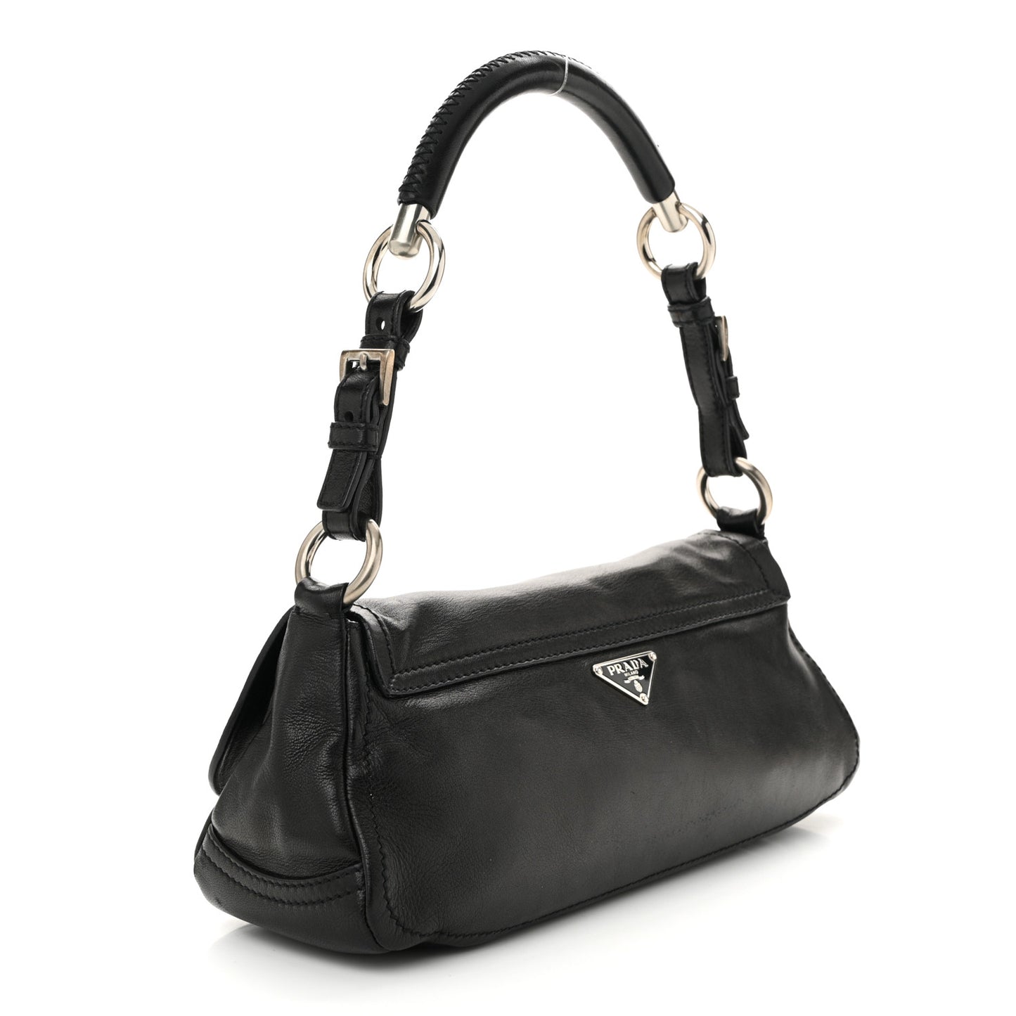 Soft Calf Shoulder Bag Black