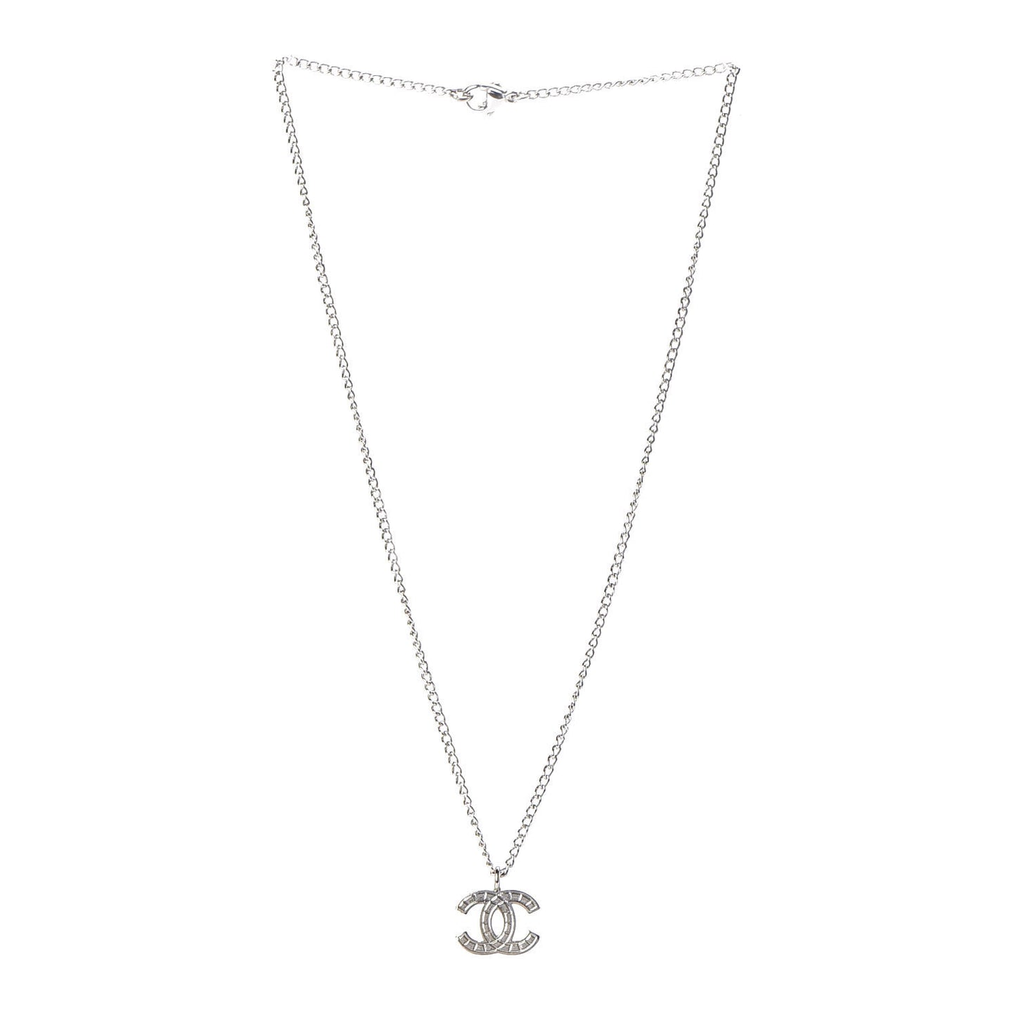 CC Pendant Necklace Silver