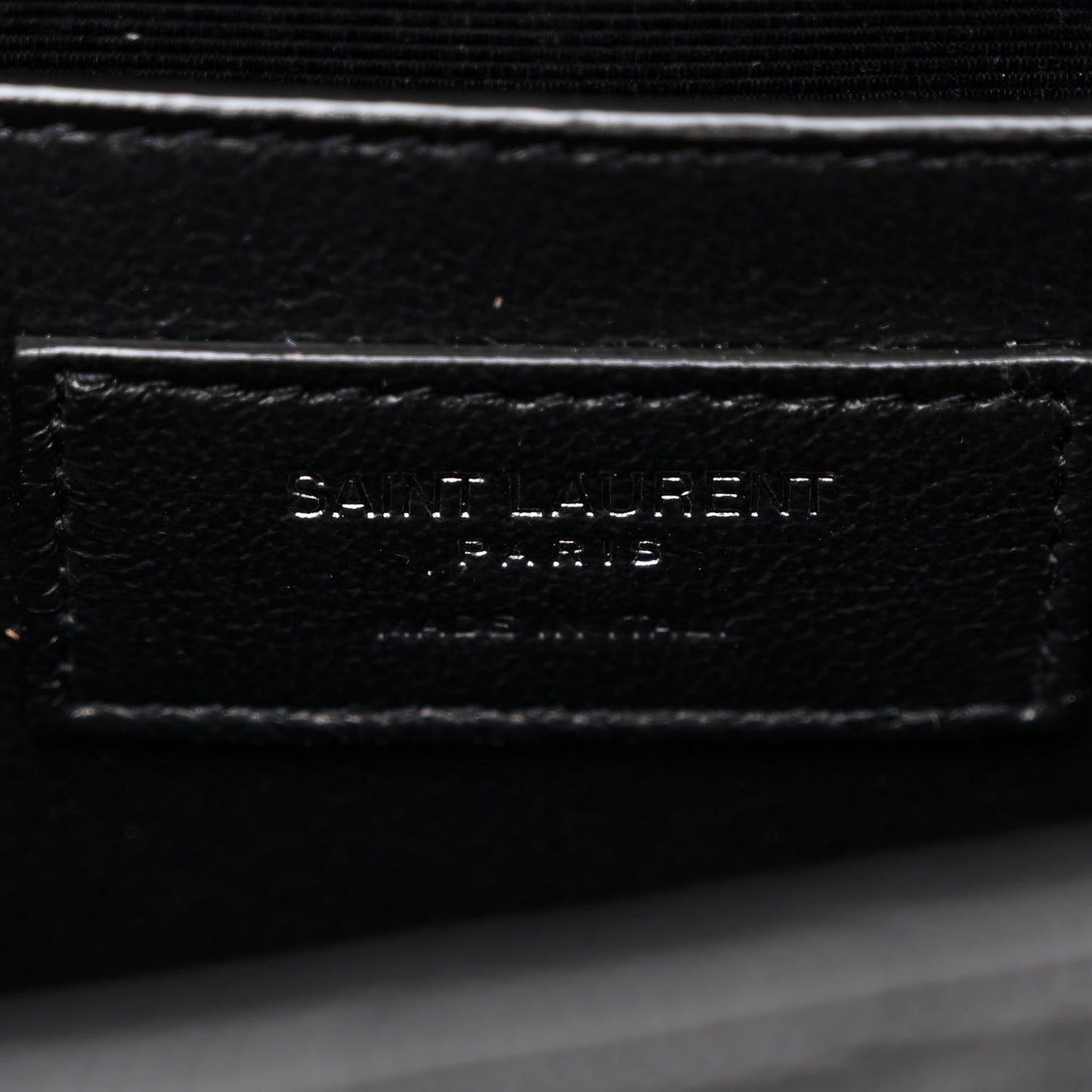 Grain De Poudre Textured Mixed Matelasse Triquilt Medium Monogram Monochrome Satchel Black