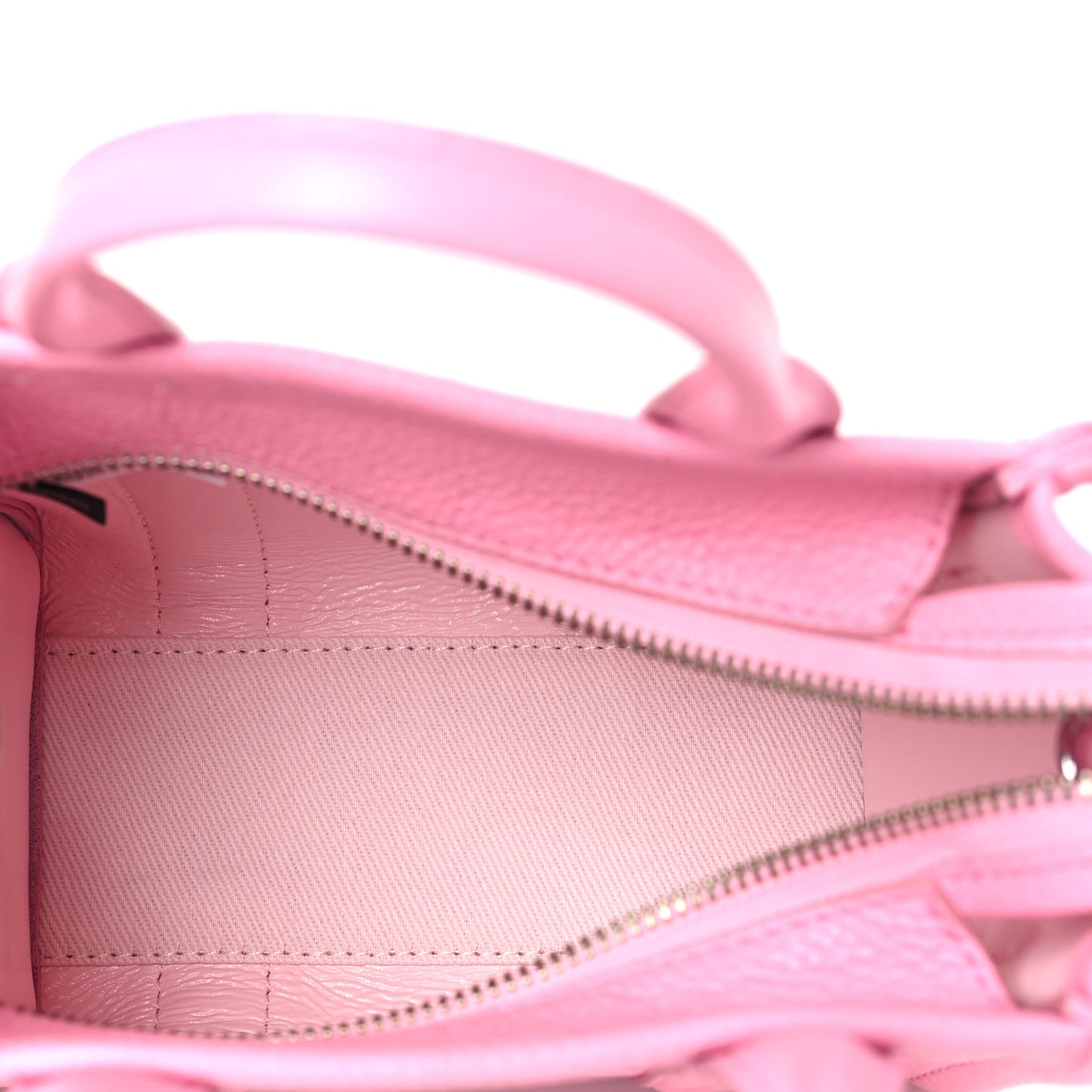 Grained Calfskin Micro The Tote Bag Pink