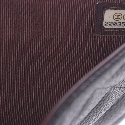 Chanel Caviar Quilted Yen Wallet Black 8 of 9