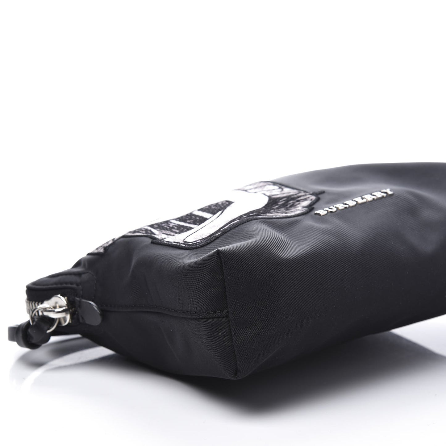 Nylon Pallas Head Zip Pouch Black