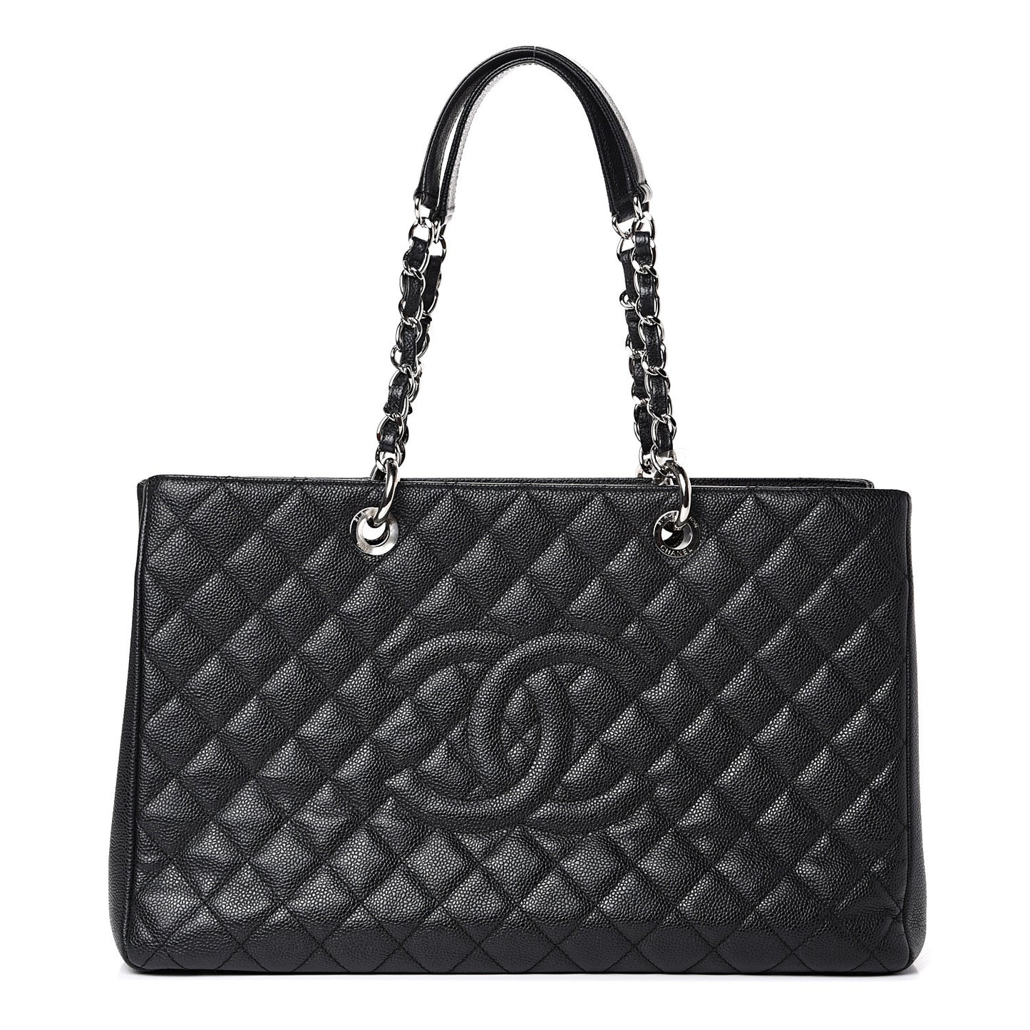 Caviar Quilted XL Grand Shopping Tote GST Black