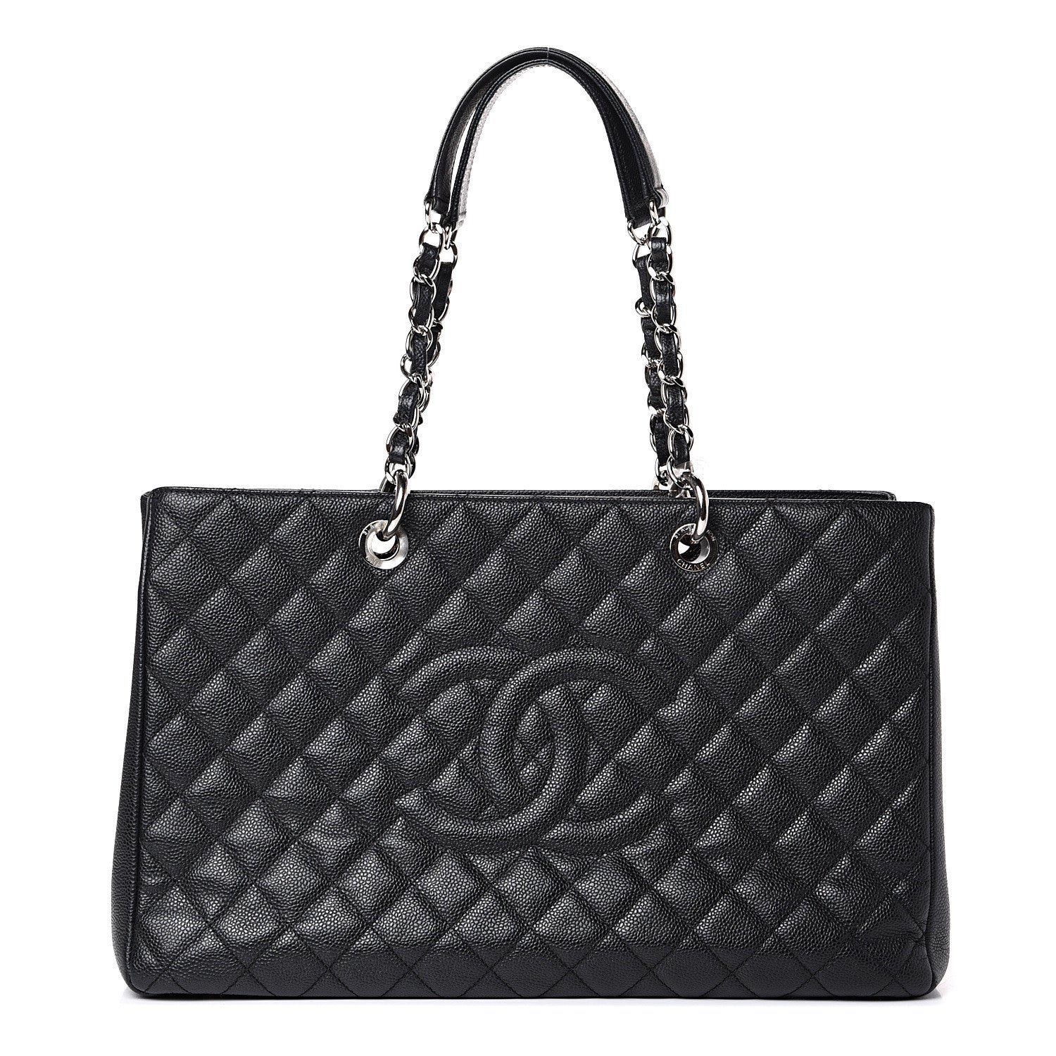 Chanel Caviar Quilted XL Grand Shopping Tote GST Black 1 of 11