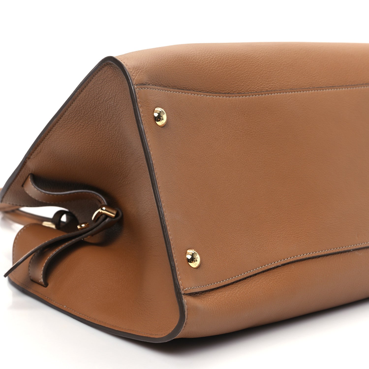 Prada Soft Grain Calfskin Large Tote Bag Caramel 8 of 11