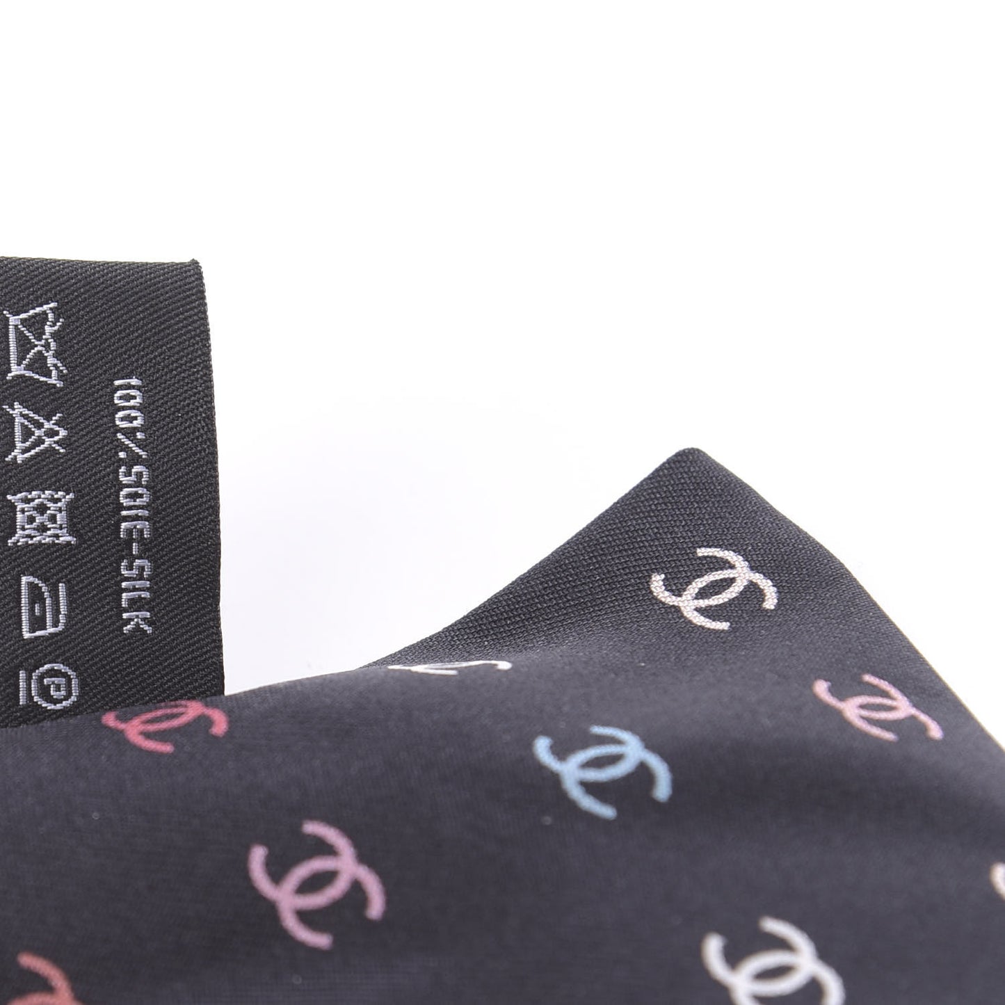 Silk Polka Dot CC Slim Bandeau Black Multicolor