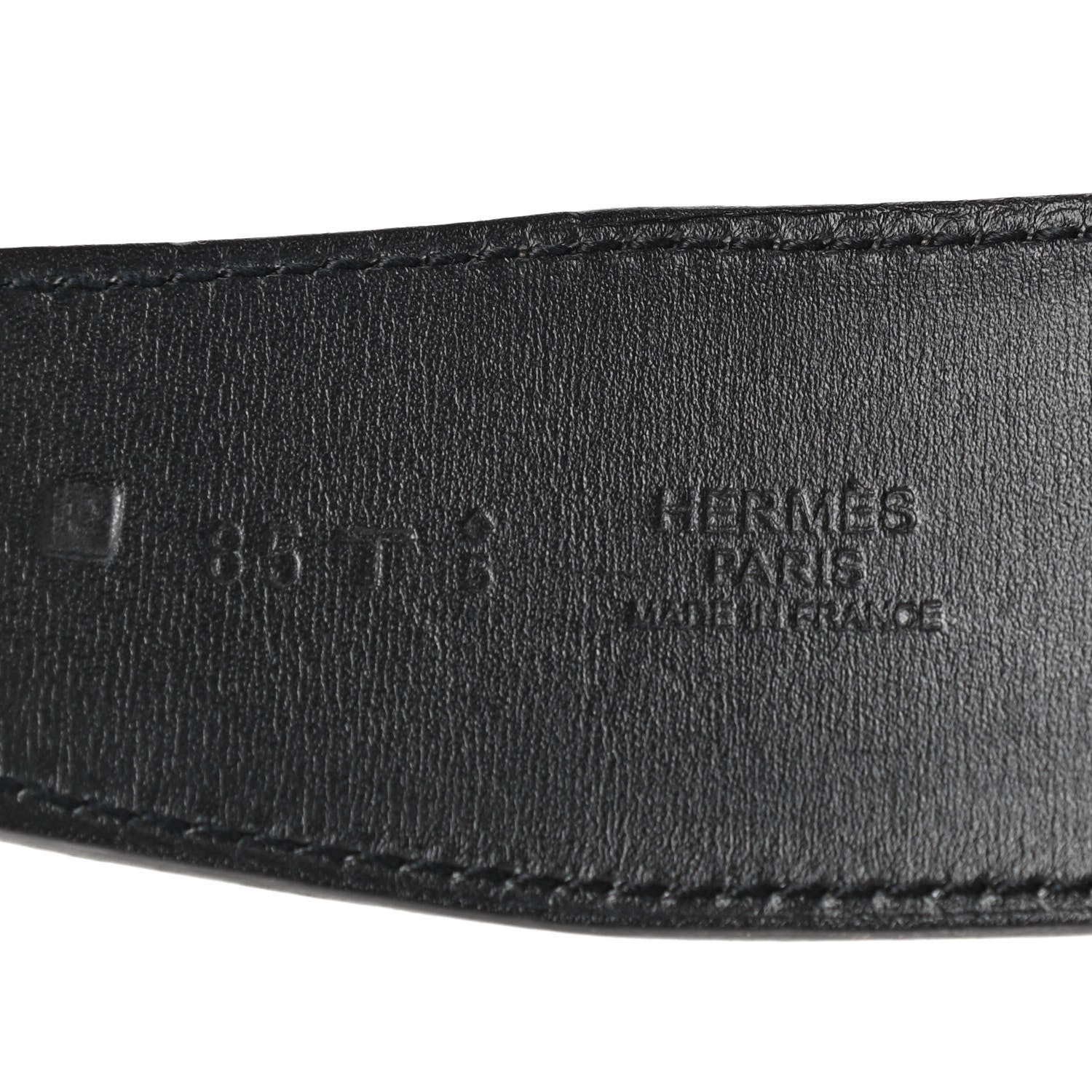 Hermes Epsom Chamonix 42mm Constance 2 H Belt 85 Etain Black 5 of 5