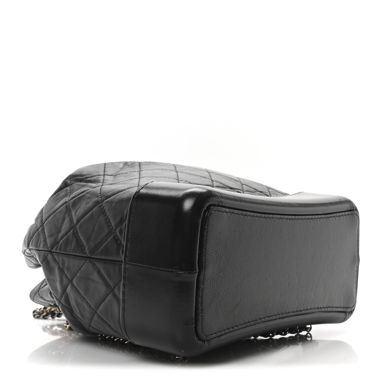 Chanel Aged Calfskin Quilted Small Gabrielle Backpack Black 4 of 10