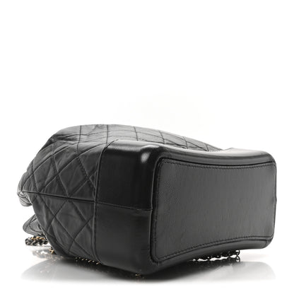 Chanel Aged Calfskin Quilted Small Gabrielle Backpack Black 4 of 10