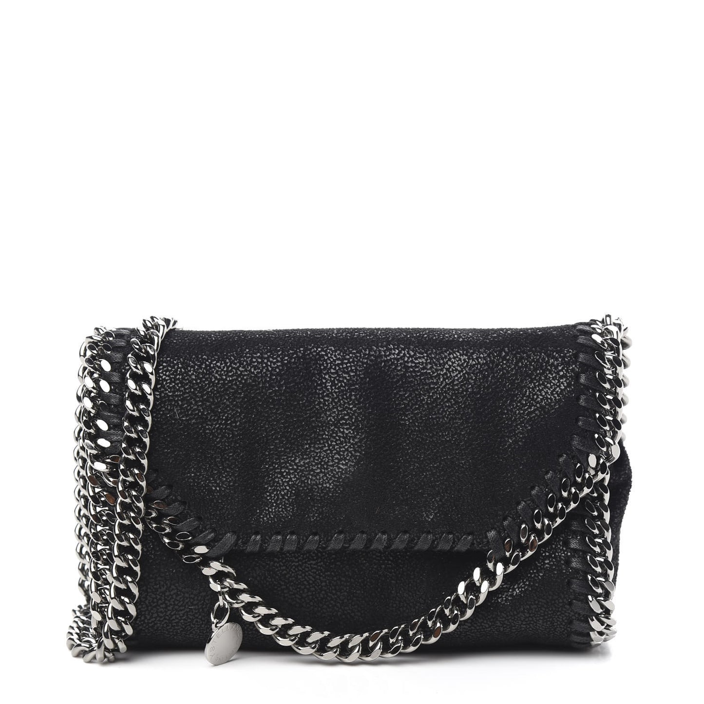 Shaggy Deer Tiny Falabella Fold Over Tote Black