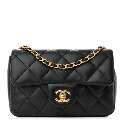 Chanel Lambskin Quilted Mini Heart Charms Flap Black 1 of 10