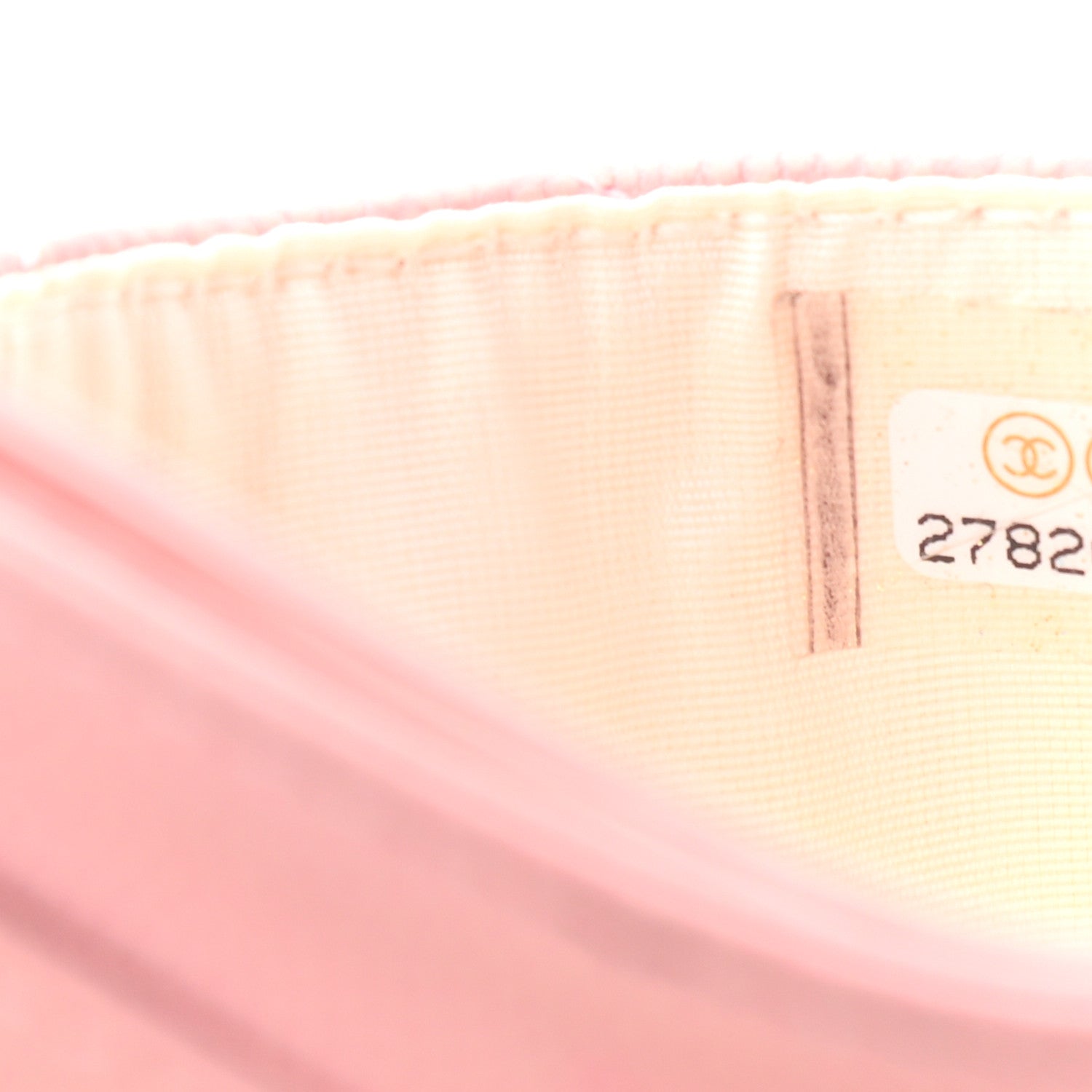 Chanel Caviar Flat Chevron Quilted Card Holder Wallet Pink 8 of 10