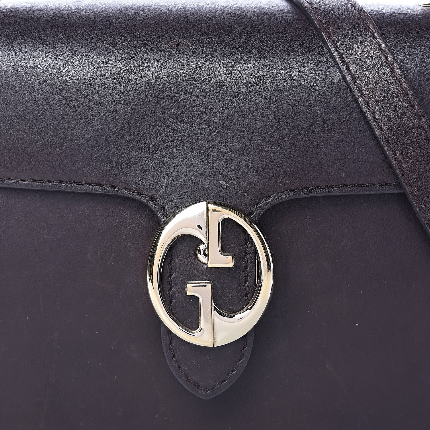 Gucci Calfskin Medium 1973 Shoulder Flap Bag Dark Brown 23 of 23