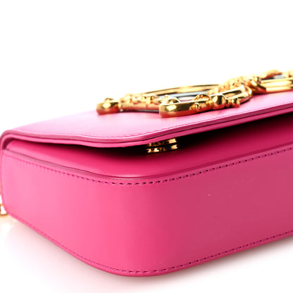 Dolce & Gabbana DOLCE GABBANA Calfskin DG Girls Phone Shoulder Bag Hot Pink 8 of 9
