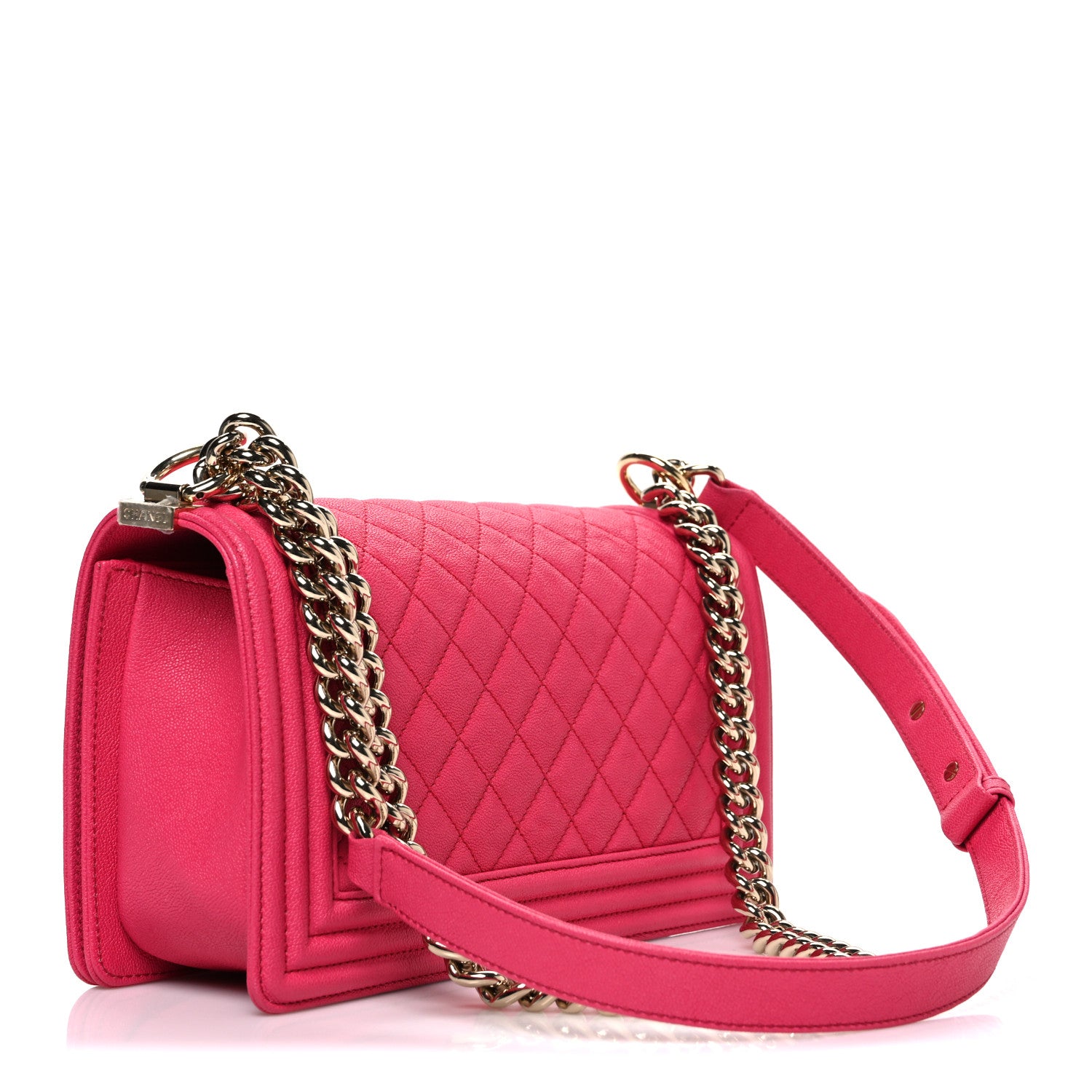 Chanel Caviar Quilted Medium Boy Flap Pink 3 of 12