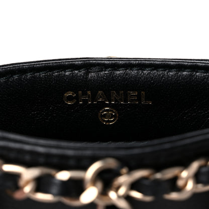 Chanel Lambskin Tech Me Out Clutch With Chain Black 6 of 11