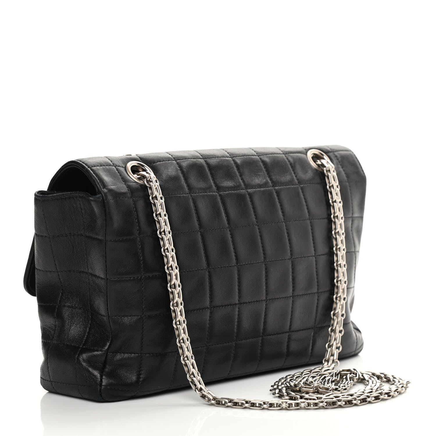 Chanel Lambskin Chocolate Bar Mademoiselle Flap Black 2 of 16
