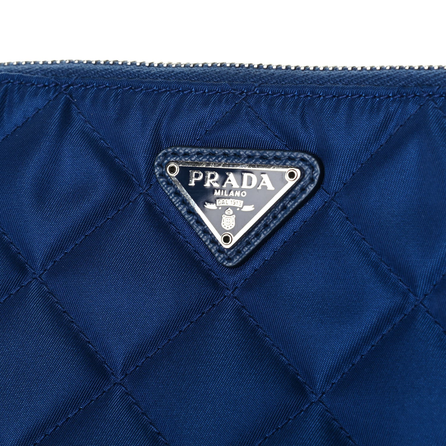 Prada Nylon Tessuto Impuntu Quilted Crossbody Bag Royal Blue 6 of 6