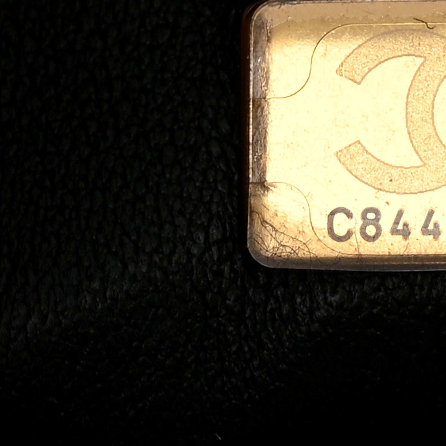 Chanel Calfskin Quilted Studded Square Vanity Case Black 7 of 10