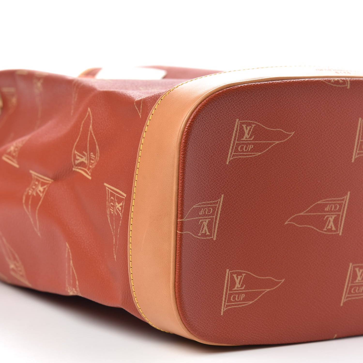 Louis Vuitton Canvas Americas Cup 1995 Saint Tropez Drawstring Bag Red 8 of 10