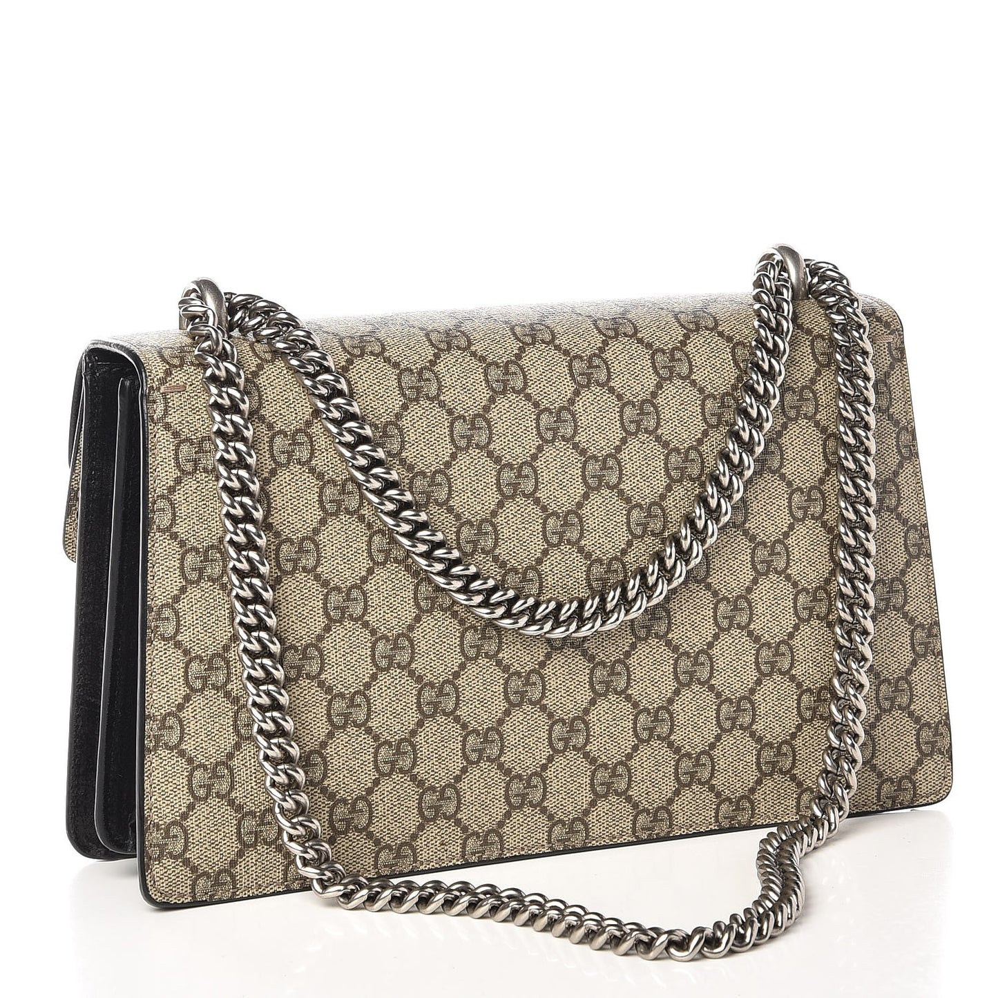 GG Supreme Monogram Small Dionysus Shoulder Bag Black