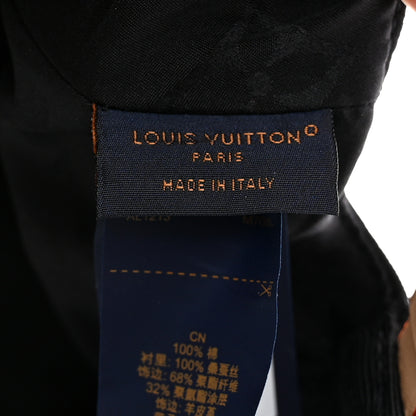 Louis Vuitton Calfskin Cotton Jacquard Monogram LV First Cap L Black 8 of 9
