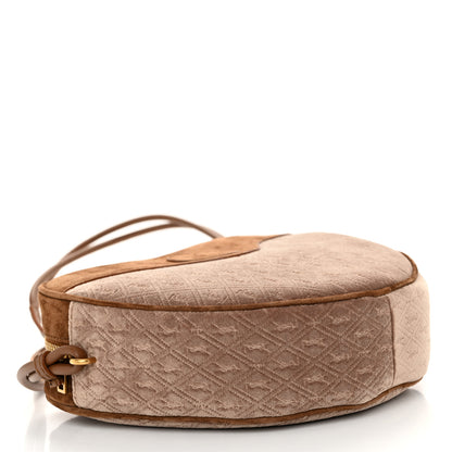 Saint Laurent Velvet Suede Le Monogramme Coeur Crossbody Brown 4 of 10