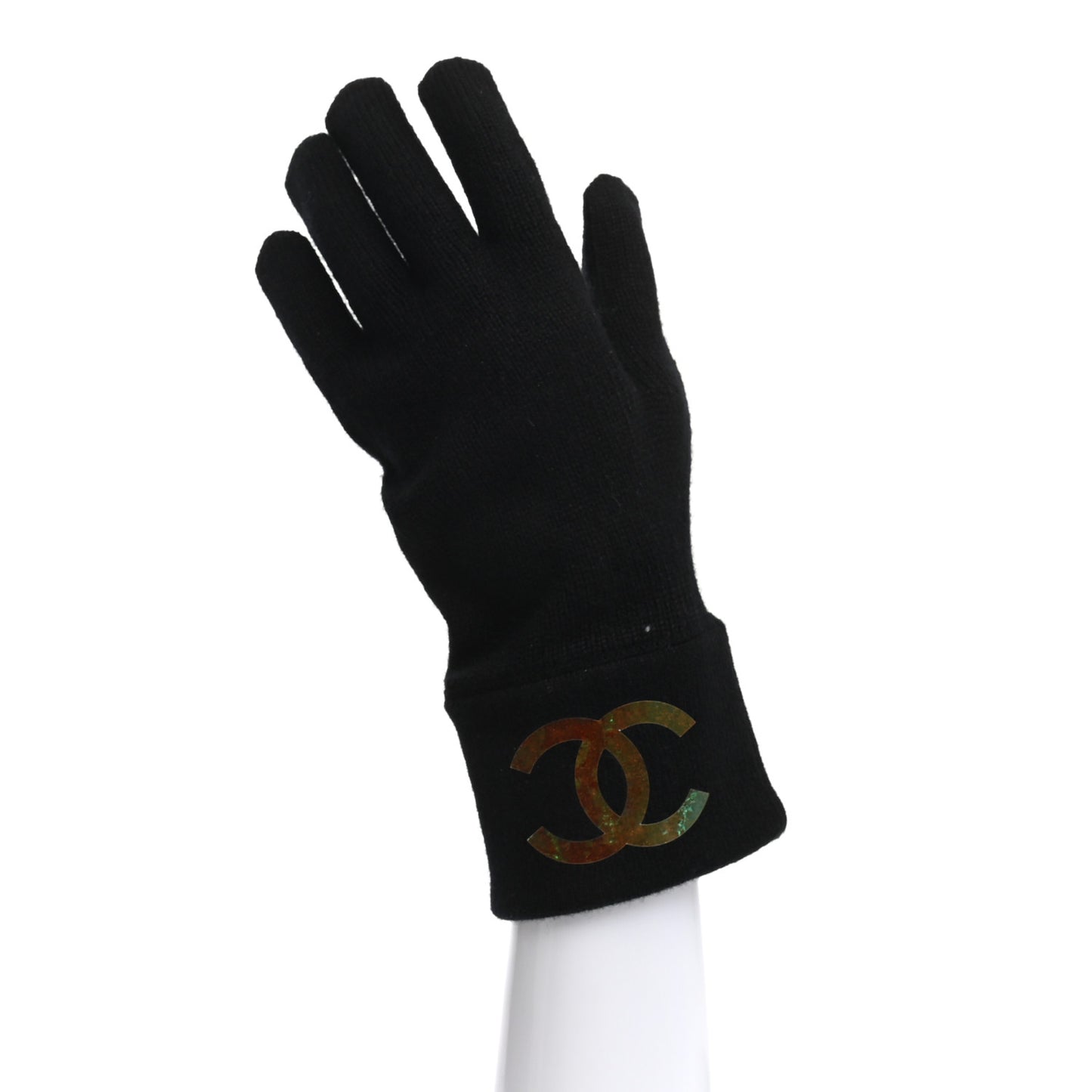 Cashmere CC Logo Gloves Black