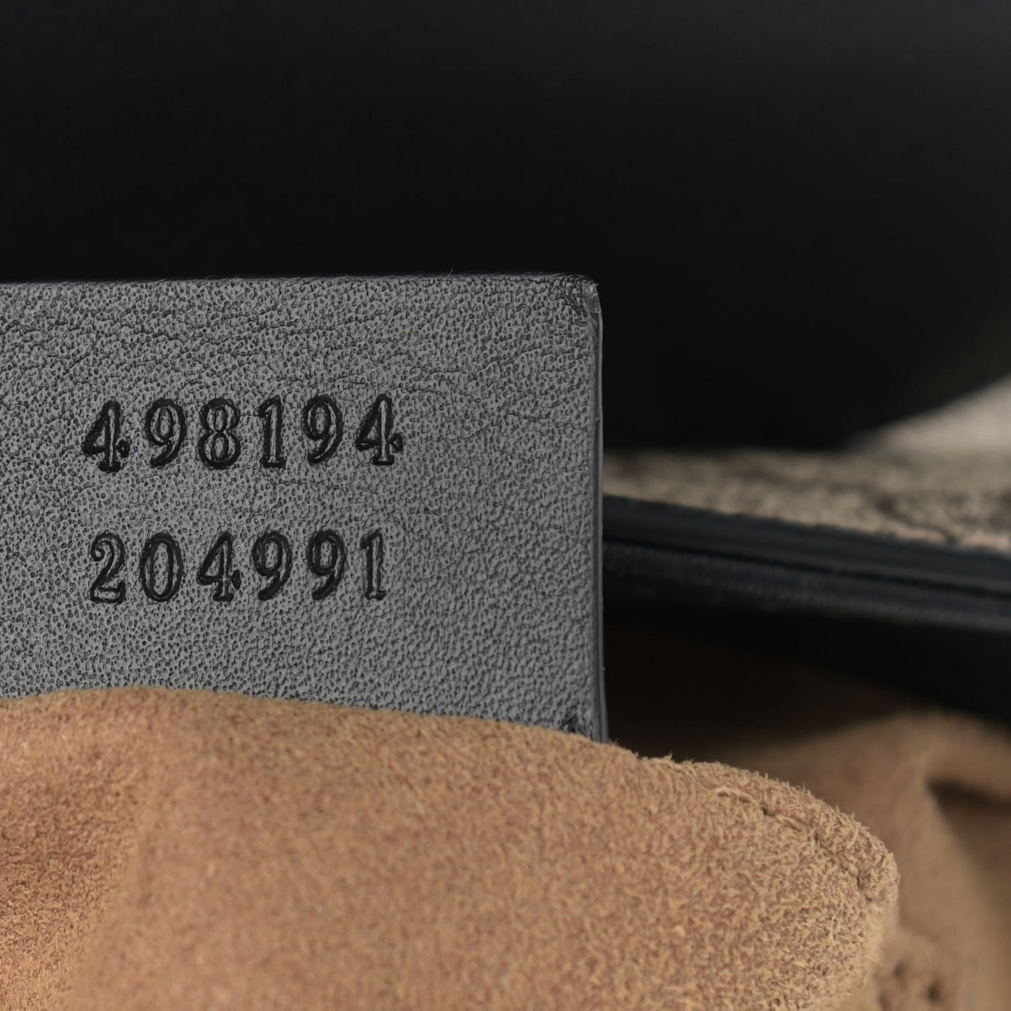 GG Supreme Monogram Calfskin Padlock Backpack Beige Cuir Black