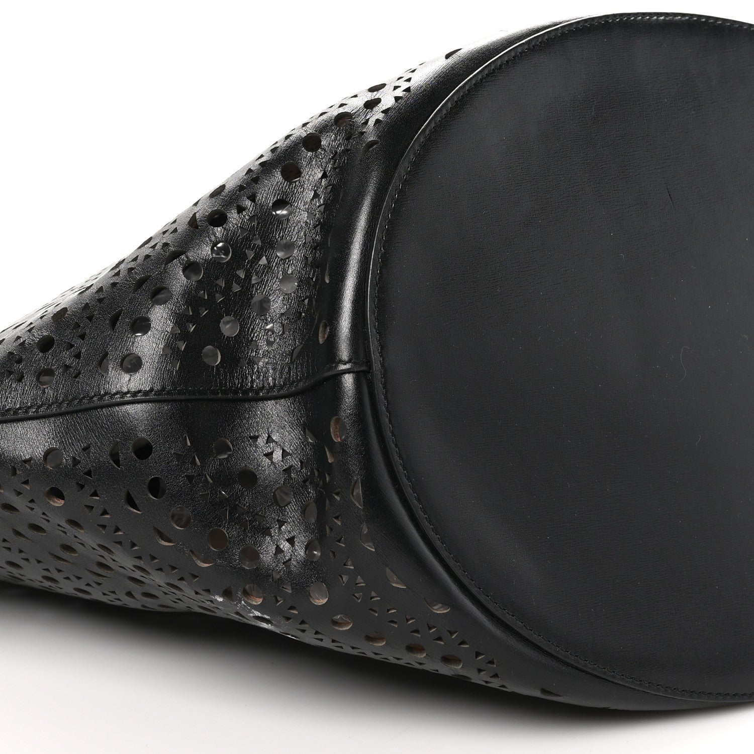 Alaia Calfskin Laser Cut Tote Black 9 of 11