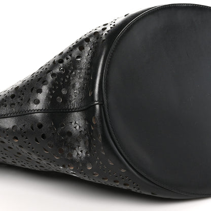 Alaia Calfskin Laser Cut Tote Black 9 of 11