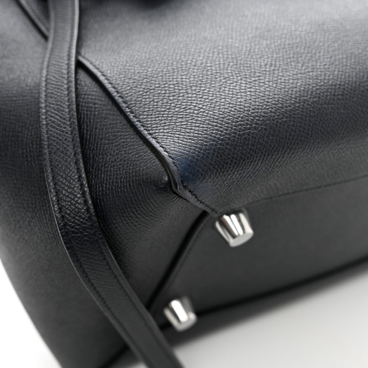 Grained Calfskin Mini Belt Bag Black