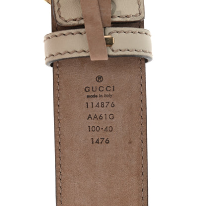Gucci Guccissima Interlocking G Belt 100 40 Off White 3 of 5