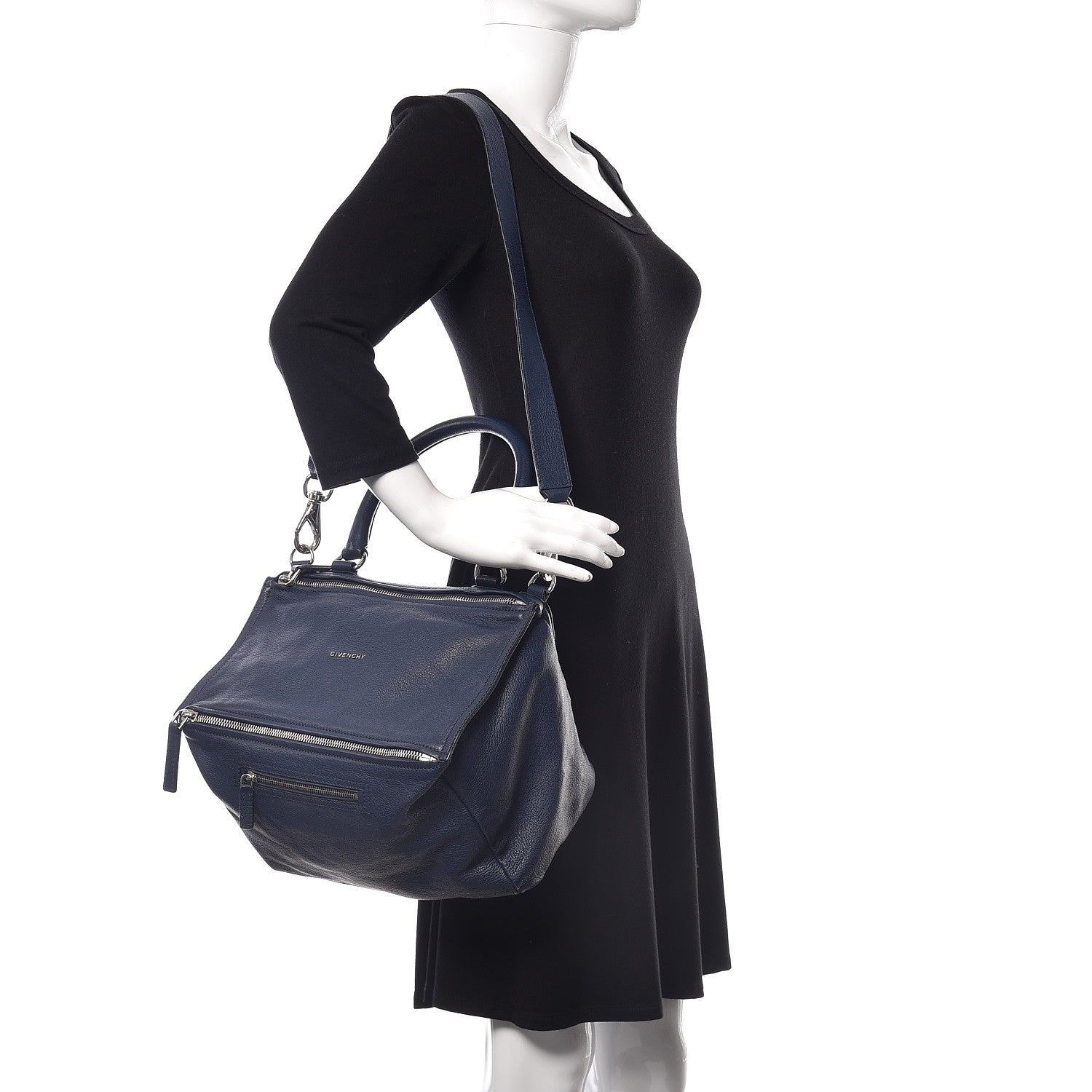Givenchy Sugar Goatskin Medium Pandora Navy 2 of 9