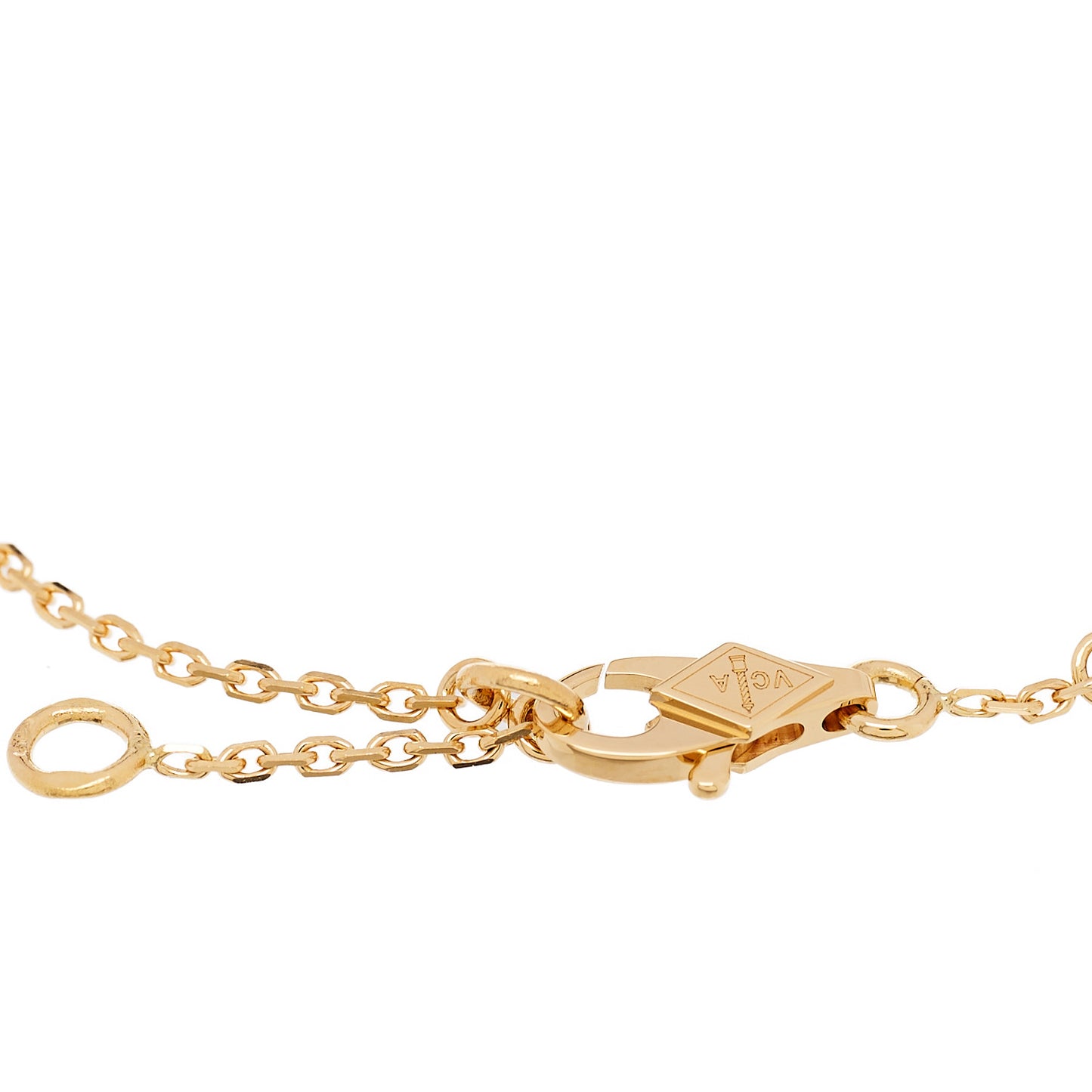 18K Yellow Gold Mother of Pearl Sweet Alhambra Butterfly Bracelet