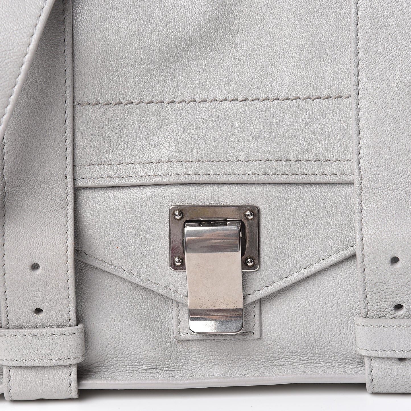 Lambskin PS1 Mini Pouch Messenger Bag Grey