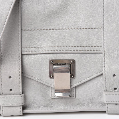 Proenza Schouler Lambskin PS1 Mini Pouch Messenger Bag Grey 11 of 11