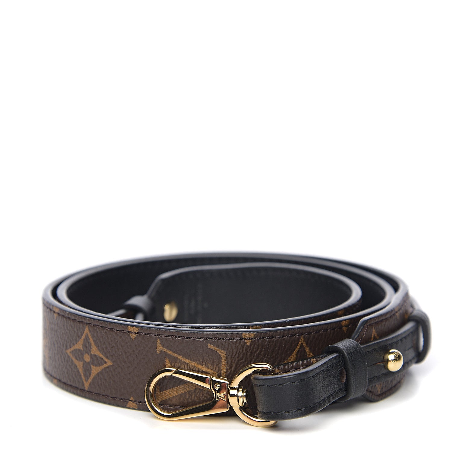 Louis Vuitton Monogram Bandouliere Shoulder Strap XL Black 1 of 2