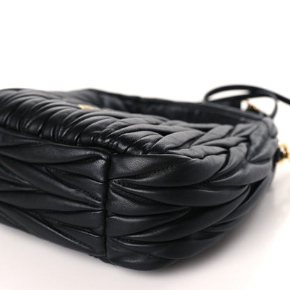 Miu Miu Nappa Matelasse Small Wander Hobo Black 8 of 8